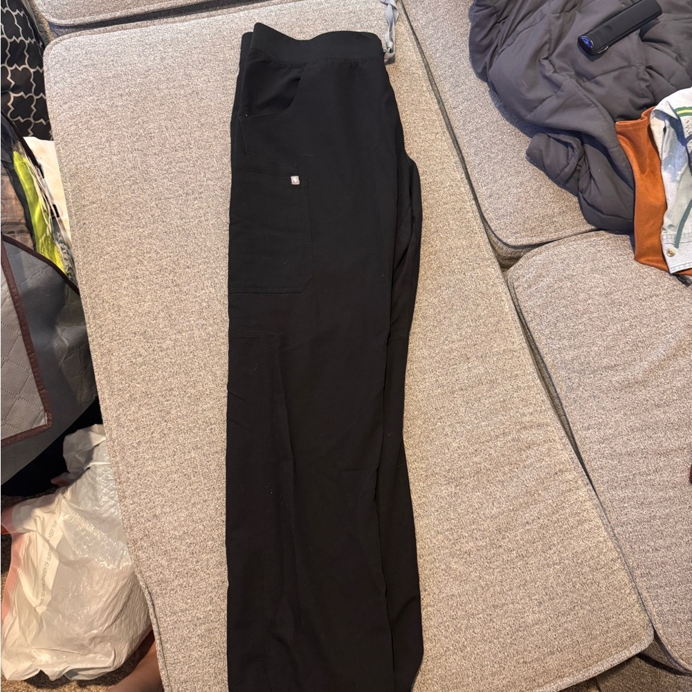 Figs Black Kade Cargo Scrub Pants
